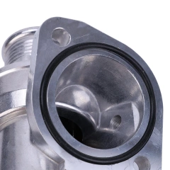 Корпус термостата под 1 датчик с термостатом Ford Transit 2.5 TD 1988-2000